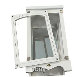 American Girl Vintage White Mirrored Wooden Display Case Removable Glass Door