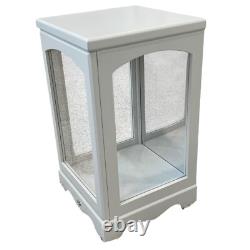 American Girl Vintage White Mirrored Wooden Display Case Removable Glass Door