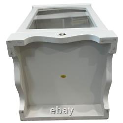American Girl Vintage White Mirrored Wooden Display Case Removable Glass Door
