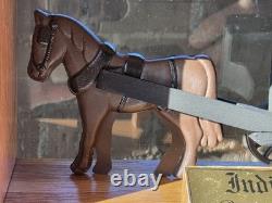 Amish Buggy Oak Wood Display Case Handmade Yoder Family Ohio 9 Horse & Buggies