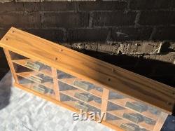 Amish Buggy Oak Wood Display Case Handmade Yoder Family Ohio 9 Horse & Buggies