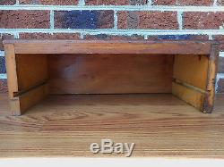 Anitque Vintage Wood Display Case Box for Drill Bits, Tap & Die RARE & UNIQUE