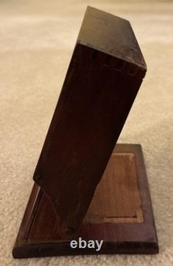 Antique1919Boye Needle Sewing HookAdvertisingWood Counter Display Case