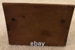Antique1919Boye Needle Sewing HookAdvertisingWood Counter Display Case