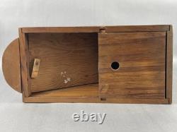 Antique 1920s Fountain Pen Store Countertop Slant Top Wood Display Case