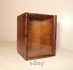Antique 19th century handmade wooden dovetailed repurposed display show case