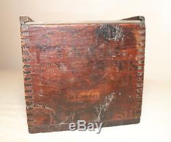 Antique 19th century handmade wooden dovetailed repurposed display show case