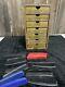 Antique Ace Combs General Store Display Wood Advertising Case Drawers (a3)