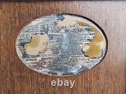 Antique Ace Combs Solid Wood Countertop Store Display Cabinet Unrestored