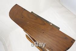 Antique BR Bands Wrist Watch Oak Wood & Glass Store Counter Display Case Cabinet