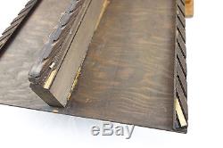 Antique BR Bands Wrist Watch Oak Wood & Glass Store Counter Display Case Cabinet