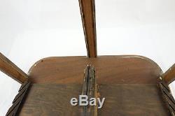 Antique BR Bands Wrist Watch Oak Wood & Glass Store Counter Display Case Cabinet