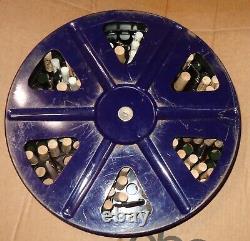 Antique Boye Rotary Needles Shuttles & Bobbins Store Display Case 124 Wood Tubes
