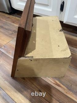 Antique Case XX Cutlery Knife Wood Advertising Counter Store Display Cabinet