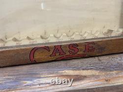 Antique Case XX Cutlery Knife Wood Advertising Counter Store Display Cabinet