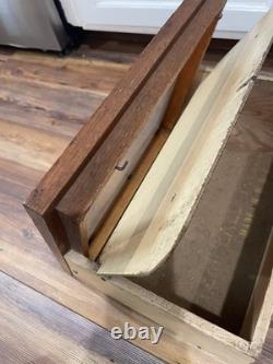 Antique Case XX Cutlery Knife Wood Advertising Counter Store Display Cabinet