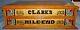 Antique Clark's Mile-end 2 Drawer Spool Cabinet Wood Dovetail Store Display Case