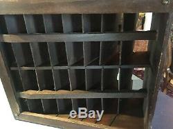 Antique Countertop Display Advertising Wood Human Hair Net EI Donna Victorian