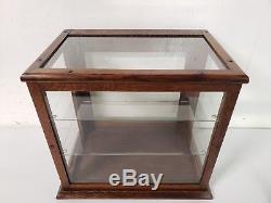 Antique Country Store Display Showcase OAK Quartersawn Wood Glass Counter Top