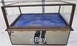 Antique Country Store Wood Counter Top Showcase Mercantile Display Case