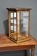 Antique Display Case Wood Glass Shelf Apothecary Cabinet Vintage Countertop