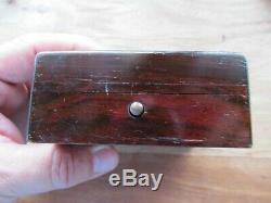 Antique Display Wood Pocket Watch Box Case