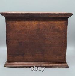 Antique El Planco Habana Wood Cigar Display Sales Case Tobacco Store Counter Top