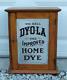 Antique Enamel Store Display Dyola Cabinet French Wood Counter Display Cabinet