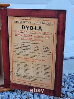 Antique Enamel Store Display DYOLA Cabinet FRENCH Wood Counter Display Cabinet