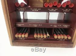 Antique Eversharp Red Top Pencil Lead Counter Top Display Case withNOS Lead Tubes