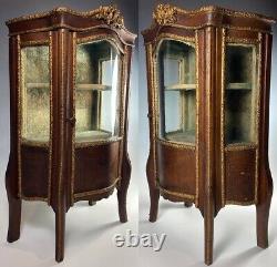 Antique French 17.5 Tall 10.5 Wide Doll Size Vitrine, Display Case, Miniature