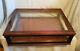 Antique General Store Vintage Mercantile Display Counter Top Wood & Glass Case