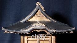 Antique Japanese Lacquer Gilt Wood Zushi Display Case Meiji ca. 1900