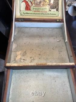 Antique M. Hohner Harmonica Store Display Case Box Countertop 3 Level Germany