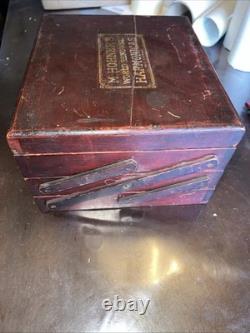 Antique M. Hohner Harmonica Store Display Case Box Countertop 3 Level Germany