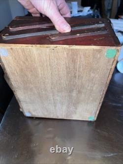 Antique M. Hohner Harmonica Store Display Case Box Countertop 3 Level Germany
