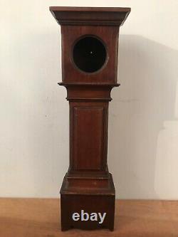 Antique Mahogany Miniature Longcase Pocket Watch Display Case Stand