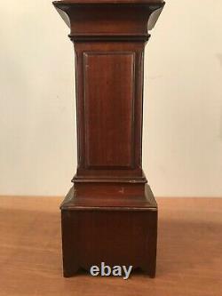 Antique Mahogany Miniature Longcase Pocket Watch Display Case Stand