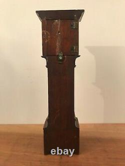 Antique Mahogany Miniature Longcase Pocket Watch Display Case Stand