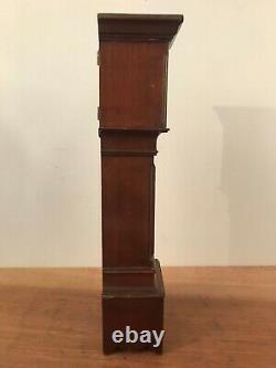 Antique Mahogany Miniature Longcase Pocket Watch Display Case Stand