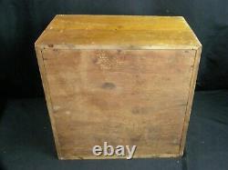 Antique Medical Cabinet Wood Apothecary Barber Sterilizer Display Case Shelf