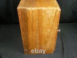 Antique Medical Cabinet Wood Apothecary Barber Sterilizer Display Case Shelf