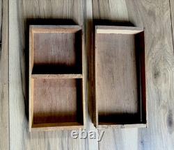 Antique Philadelphia Cream Cheese Cabinet Display Chest Case Wood Box Circa 1930