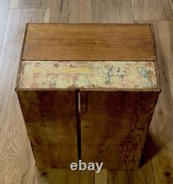Antique Philadelphia Cream Cheese Cabinet Display Chest Case Wood Box Circa 1930