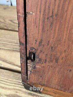 Antique Rice's Seeds Advertising Dovetailed Wood Display Store Case Cabinet