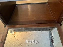 Antique Showcase Country General Drug Store Counter Top Apothecary Display Case