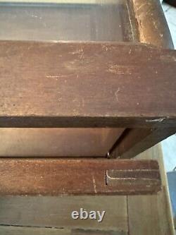 Antique Showcase Country General Drug Store Counter Top Apothecary Display Case