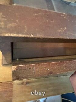 Antique Showcase Country General Drug Store Counter Top Apothecary Display Case