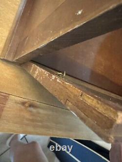 Antique Showcase Country General Drug Store Counter Top Apothecary Display Case