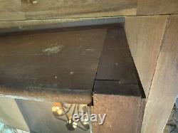 Antique Showcase Country General Drug Store Counter Top Apothecary Display Case